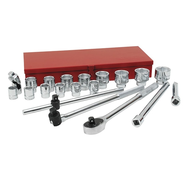 3/4" Drive SAE, 21 pcs